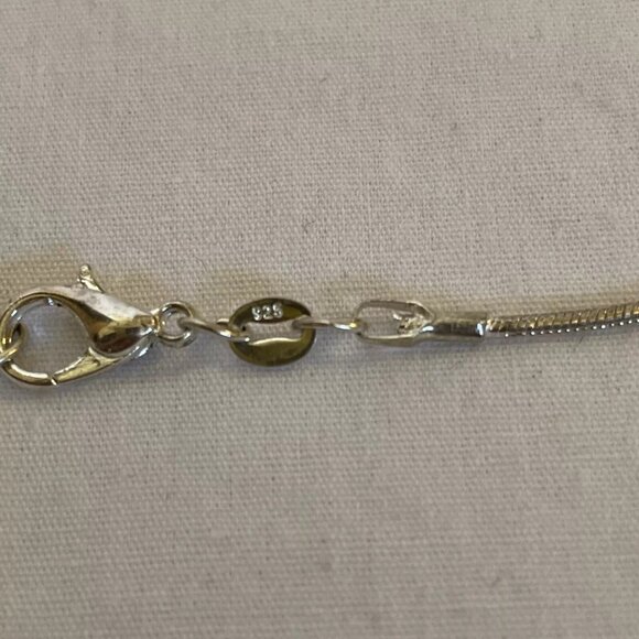 Teardrop Dangle Angel Wings Pentagram Star 925 Necklace 18" Matching Earrings - Picture 9 of 14